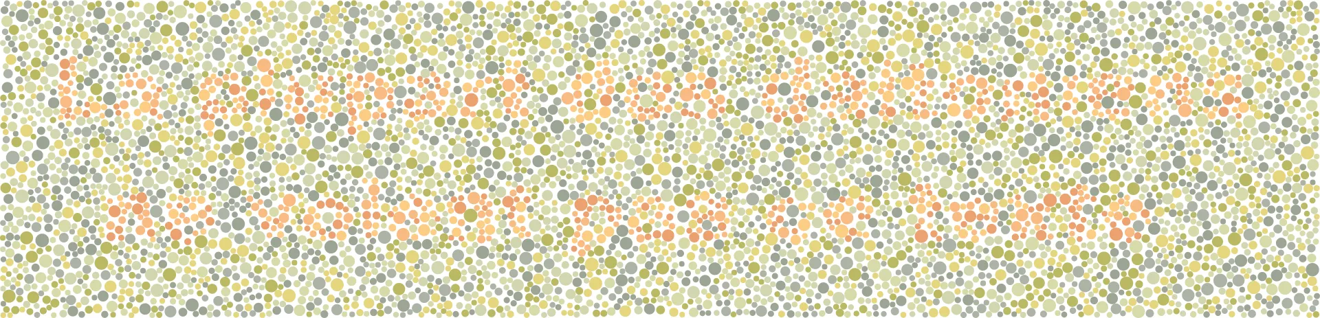 Planche d'Ishihara — texte invisible pour la plupart des daltoniens
