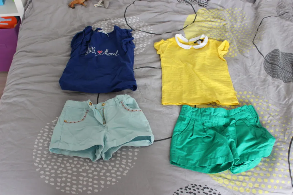 Exemple de 2 tenues avec codes géométriques