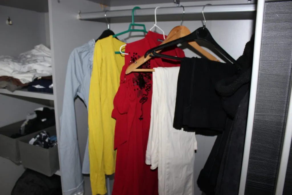 Section vêtements — rangement par couleur 1